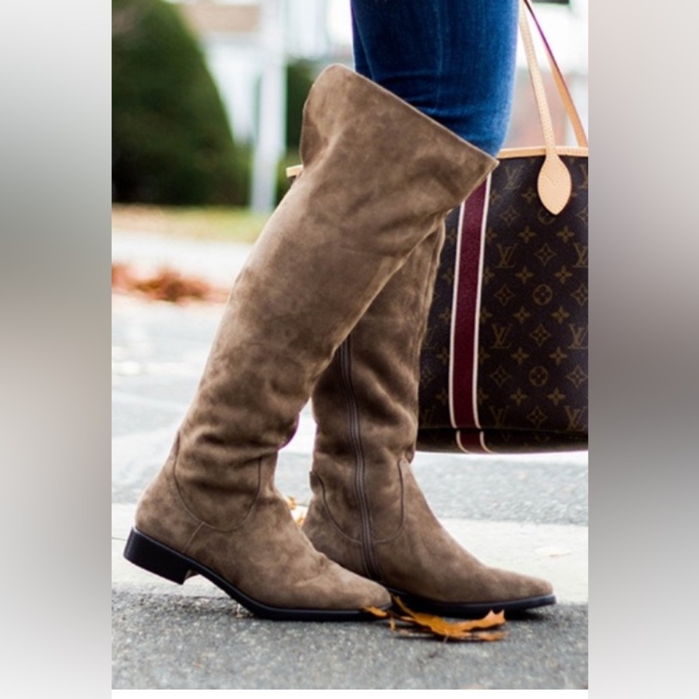 AEROSOLES Taupe Over-the-Knee Boots
